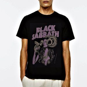 H&M | Shirts | Black Sabbath Face Snakes Hm Metal Rock